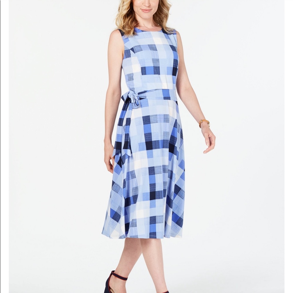 Charter Club Plaid Midi Dress